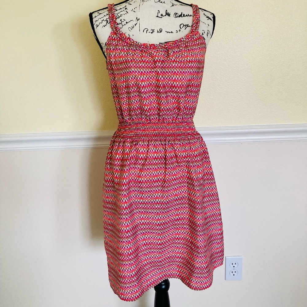 GAP ZIG ZAG MULTI COLOR DRESS
